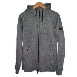Jordan Hoodie Full Zip Gray Mens Large EUC